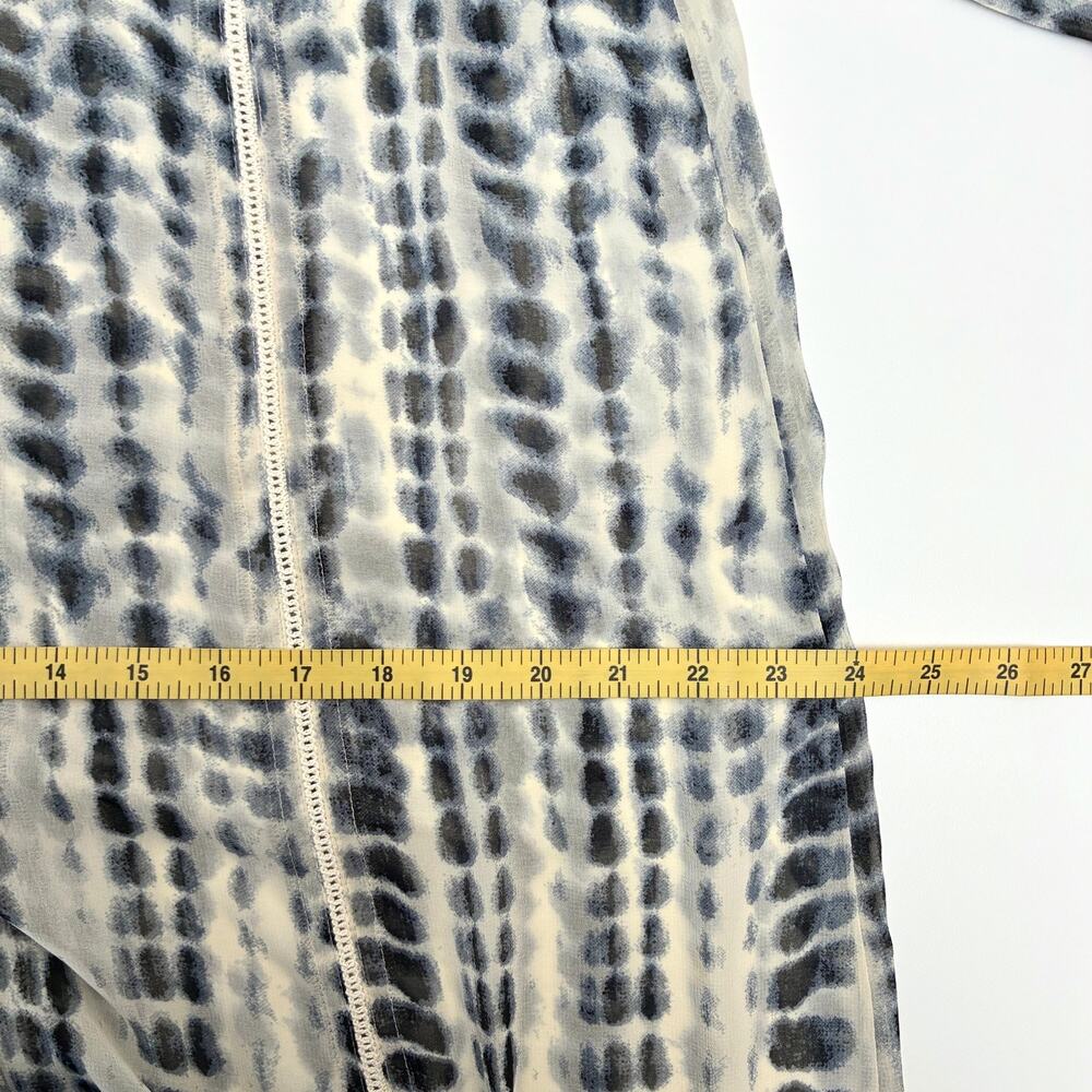 Soft Surroundings White and Navy Tie-Dye Maxi Dress - Picture 6 of 9